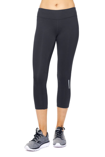 Women's Mid-Rise Zip Pocket Capri Leggings